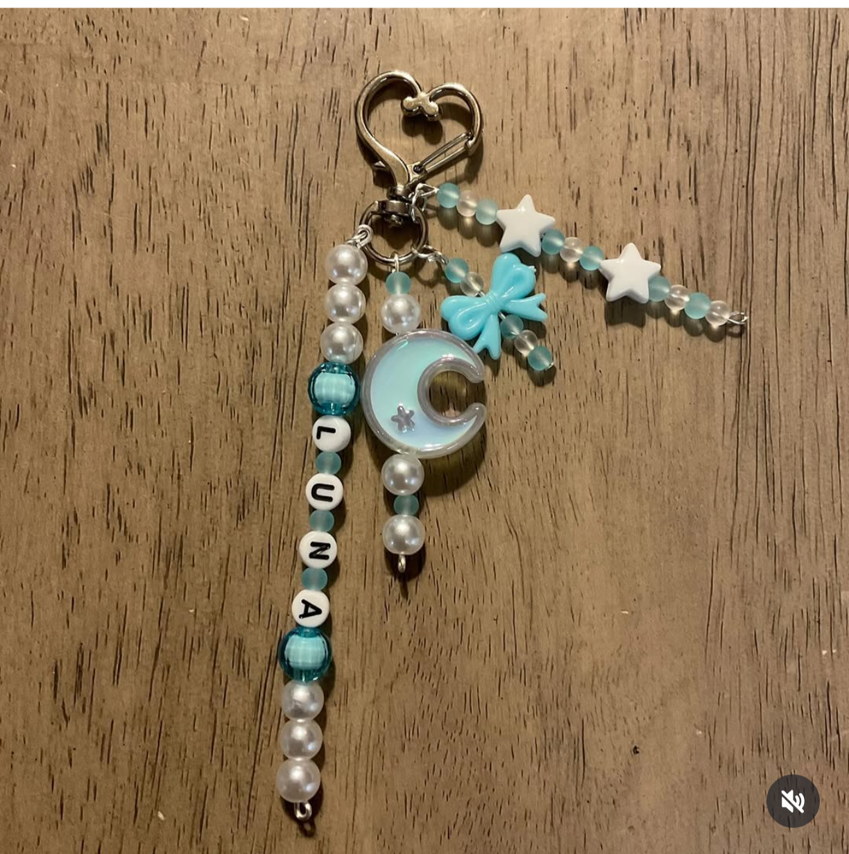 Beaded keychain (no lipgloss)
